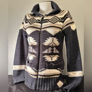 Triple five soul women’s medium cowichan sweater acrylic and wool